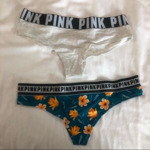 Victoria's Secret PINK Floral and Grey Panties